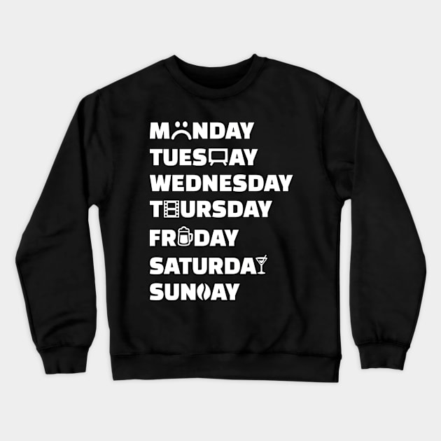 Weekday activities Crewneck Sweatshirt by Designzz